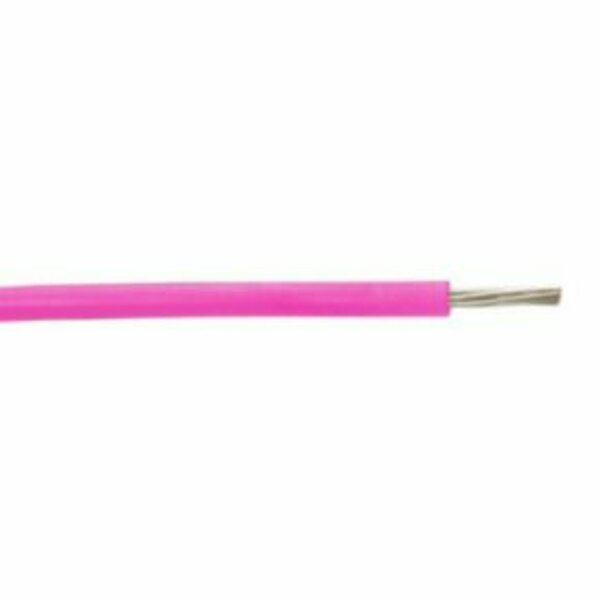 Sequel Wire & Cable 18 AWG, UL 1007 Lead Wire, 16 Strand, 105C, 300V, Tinned copper, PVC, Pink, Sold by the FT F180411210